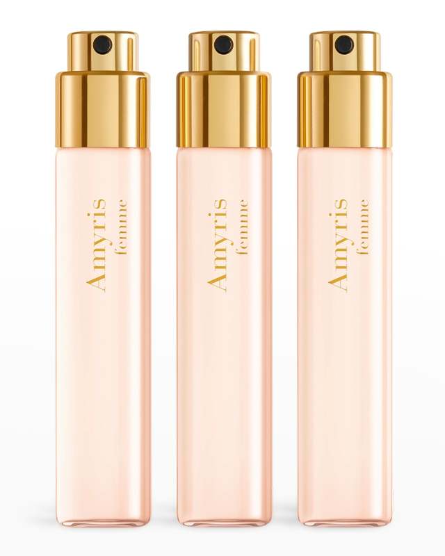 Amyris femme Eau de Parfum Travel Spray Refills, 3 x 0.37 oz.